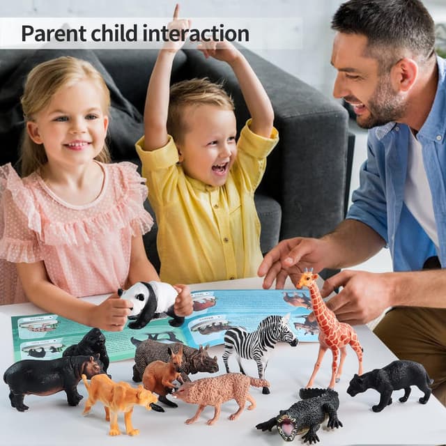 Thumbnail 5 de EnAuRoL 31-Pc Safari Animals Playset for Toddlers
