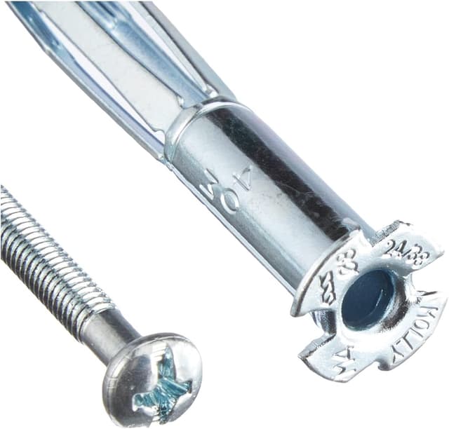 Detalle de Molly M14306-XJ Spreizdübel Metall M4 für Gipskarton, 10-teiliges Set (8 mm, grau)