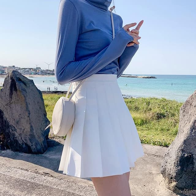 Thumbnail 2 de DRESHOW Pleated High Waist Mini Skirt