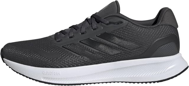 Detalle de adidas Men’s Runfalcon 5 Running Shoes (Grey Six/Core Black/Cloud White) – classic fit