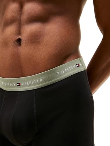 Detalle de Tommy Hilfiger Men's 3P WB Trunk UM0UM02763 (Adaptive): bañador tipo trunk amarillo para hombre, talla M