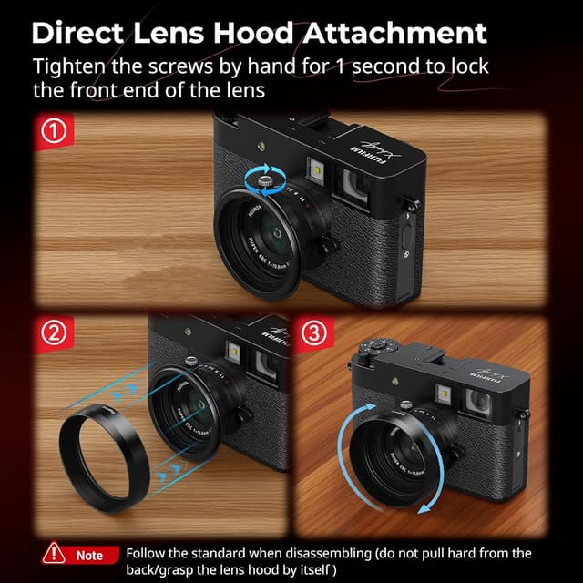 Thumbnail 6 de SMALLRIG Parasol lente Fujifilm X Half 25 g