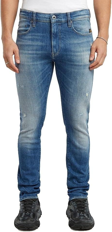 Detalle de G-Star Herren Revend FWD Skinny Jeans – Revend-Fit mit Nieten-Details und Münztasche