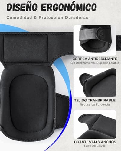 Thumbnail 2 de IPSXP Ginocchiere professionali da lavoro con doppio cuscino in gel 🦺