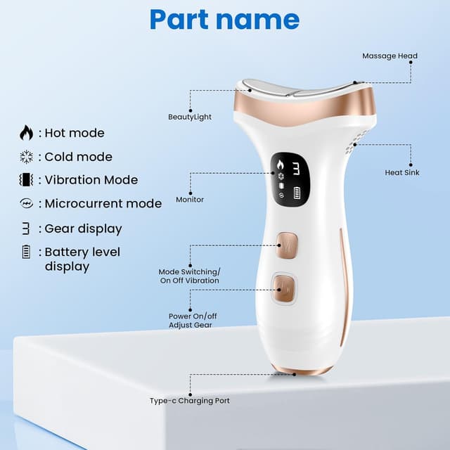 Thumbnail 6 de PKBD EMS LED face massager heat 45°C