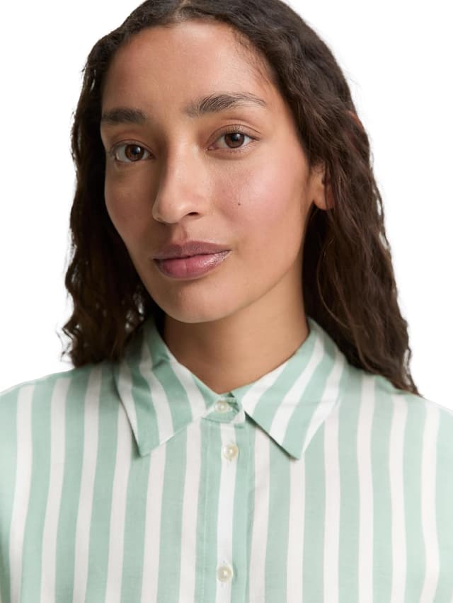 Detalle 2 de Tom Tailor 1047057 camicia da donna in tessuto morbido e leggero