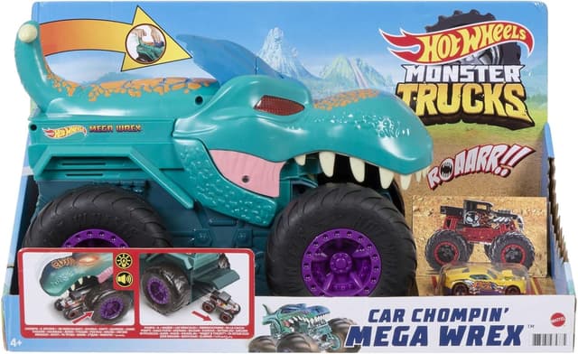 Thumbnail 5 de Hot Wheels Monster Trucks Mega Wrex: Mastica coches 🚙
