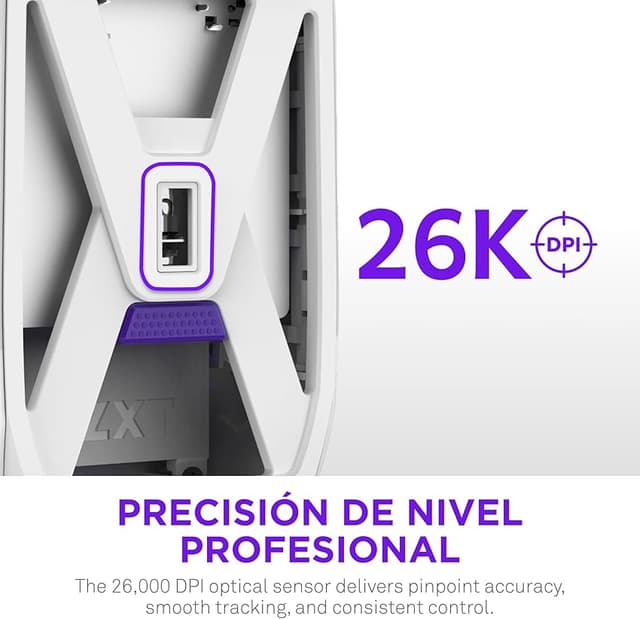 Thumbnail 2 de NZXT Lift Elite Ratón Gaming Inalámbrico 26K DPI Blanco