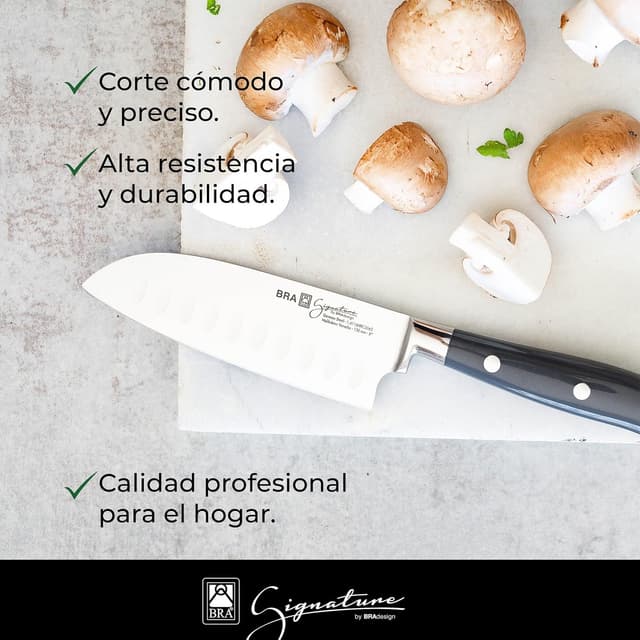 Thumbnail 2 de BRA Signature Santoku 180 mm Acero forjado, ABS mango 🔪