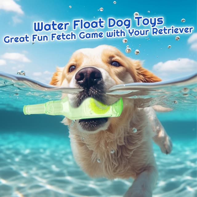 Detalle de DANCOLOR Squeaky Dog Toys Bottle With Tennis Ball – interactive fetch and tug play for puppies and retrievers