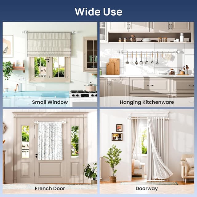 Thumbnail 5 de ENJOYBASICS No Drill Curtain Rods