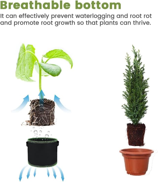 Thumbnail 4 de OFFCUP Plant Grow Bags 5 Gallon pack