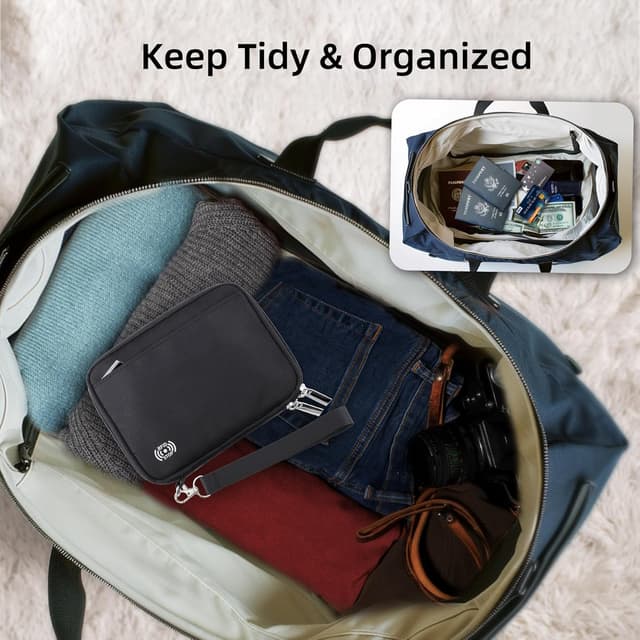 Thumbnail 5 de WALNEW Passport Holder Travel Wallet for 4, RFID Blocking