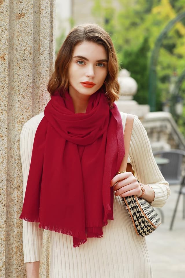 Detalle de RIIQIICHY Sciarpa da donna invernale stile pashmina 70x190 cm