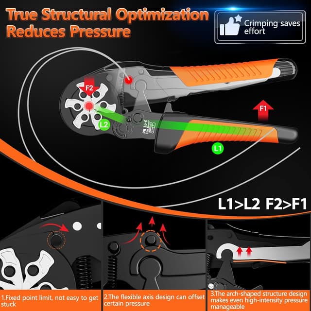 Thumbnail 2 de Preciva Hexagone Pince à Sertir 0,08-16 mm²