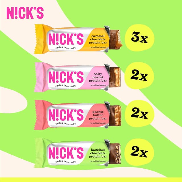 Thumbnail 2 de NICKS Protein Riegel Mix Box 9×50g