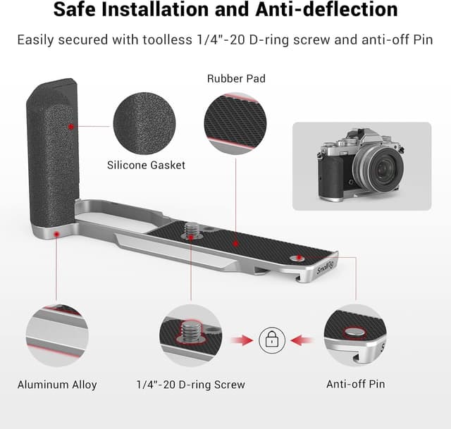 Thumbnail 5 de SMALLRIG Z fc L Bracket Impugnatura L per Nikon Z fc 3480