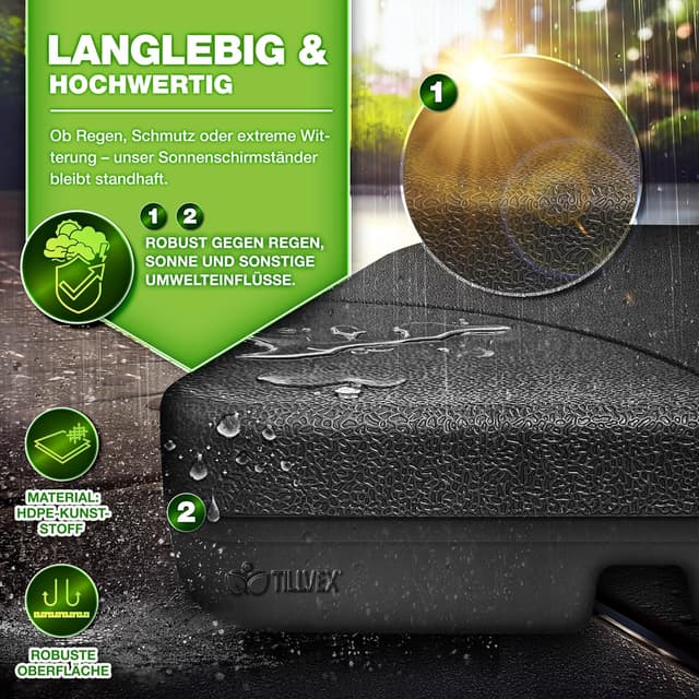 Thumbnail 3 de tillvex Sonnenschirmständer 60 L / 80 kg