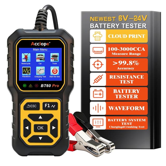 Imagen de Acclope BT60 Pro Car Battery Tester 100-3000 CCA en OfertitasTOP
