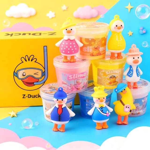 Thumbnail 6 de Duck slime kit 6 pack for kids