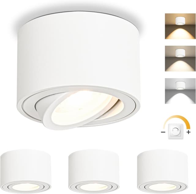 Detalle de GeyouLux Aufbauspots 5W 4 Stück