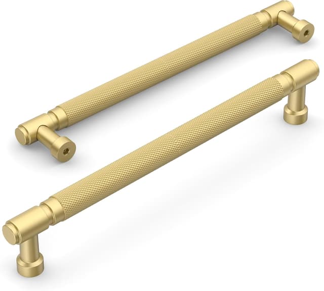 Detalle de Amerdeco 10 Pack Gold knurled Cabinet Pulls (6.3 inch / 160mm hole centre) – AM032