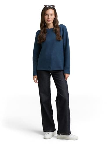 Detalle 1 de TOM TAILOR 1043168 Sudadera Dark Petrol Melange XXS