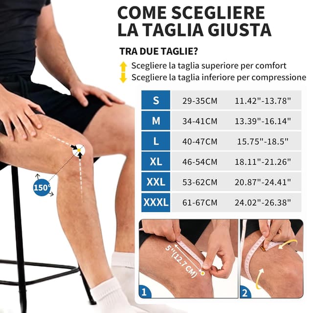 Detalle 2 de CAMBIVO Tutore Ginocchio con Gel pad rotuleo