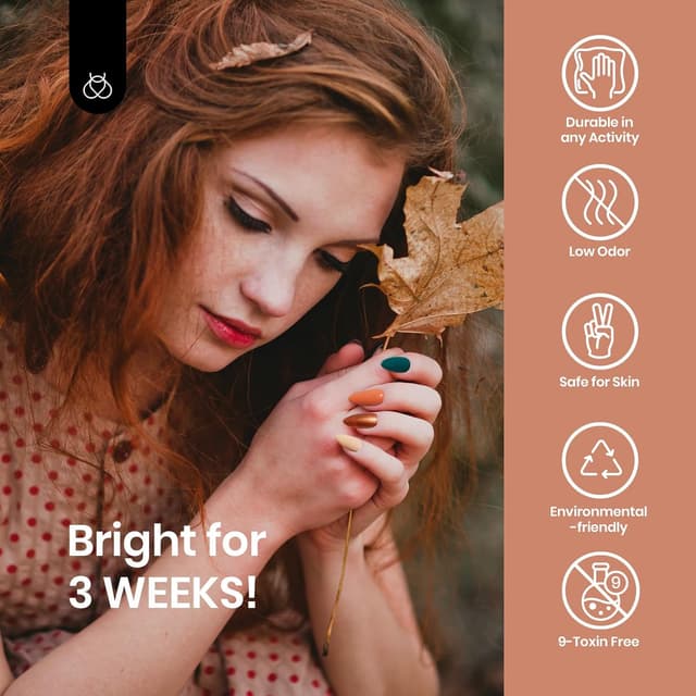 Detalle 2 de Beetles UV Nagellack-Set „Stylish Retro“ – 20 Farben mit Base & Top Coat (Soak-Off)