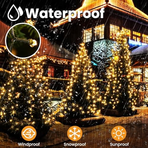 Detalle de TNMOO Luces Arbol Navidad 400 LED 🎄