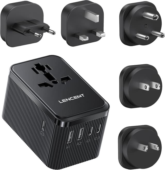 Detalle de LENCENT Reiseadapter 30W, universal 🔌