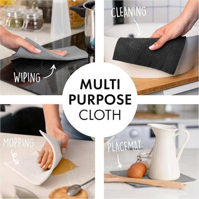 Thumbnail 2 de SUPERSCANDI Paños de Cocina Reutilizables 🌱 10 Piezas