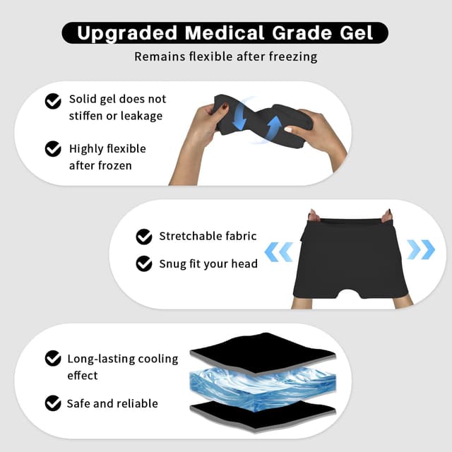 Detalle 2 de my novel things 2 Stück Migräne Maske