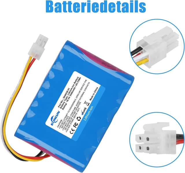 Detalle 2 de KUNLUN 18.5V 3.500 mAh Ersatzakku für Mähroboter