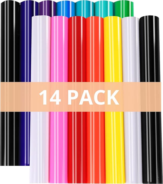 Imagen de HTVRONT Permanent Vinyl 14 Pack 12x12 en OfertitasTOP