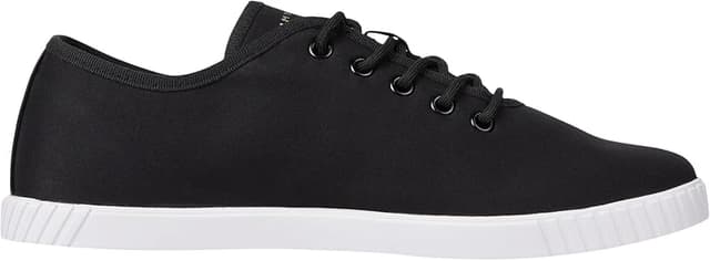 Detalle 1 de Tommy Hilfiger Sneakers Mujer Canvas Lace Up 👟 Negra, 38