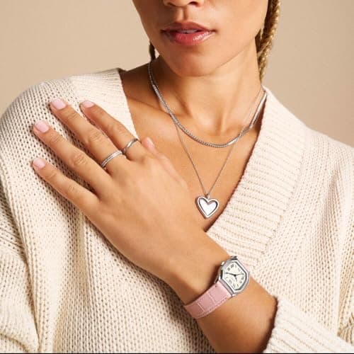 Detalle 2 de Fossil JF04836040 Collar plata perla, talla única 💍