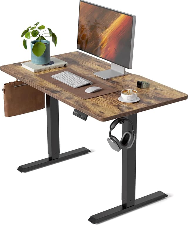 Detalle de FEZIBO Electric Standing Desk 100 x 60 cm adjustable sit‑stand desk