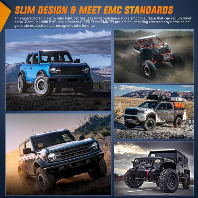 Detalle 2 de Nilight 31-Inch Ultra-Slim Spot/Flood LED Light Bar (90W) for Off-Road Trucks, SUVs, ATVs & UTVs