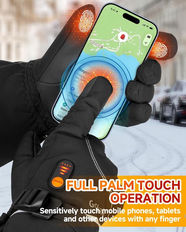 Thumbnail 2 de Rechargeable Heated Gloves Thermal winter gloves for outdoor work