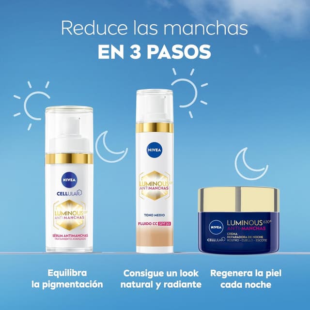 Thumbnail 6 de NIVEA Luminous 630 CC Fluido SPF30 ✨ Anti-manchas Tono Medio