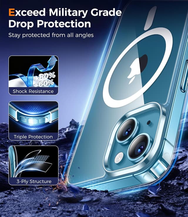 Thumbnail 3 de Qasyfanc funda magnética iPhone 13/14 6.1