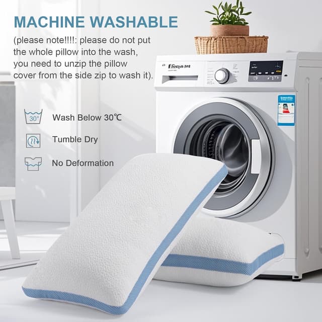 Detalle 2 de Hiimgo 2 Pack Memory Foam Pillow