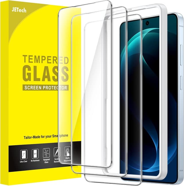 Detalle de JETech Pellicola Protettiva in vetro temperato 9H per Samsung Galaxy S26 Ultra (3 pezzi) con strumento di installazione