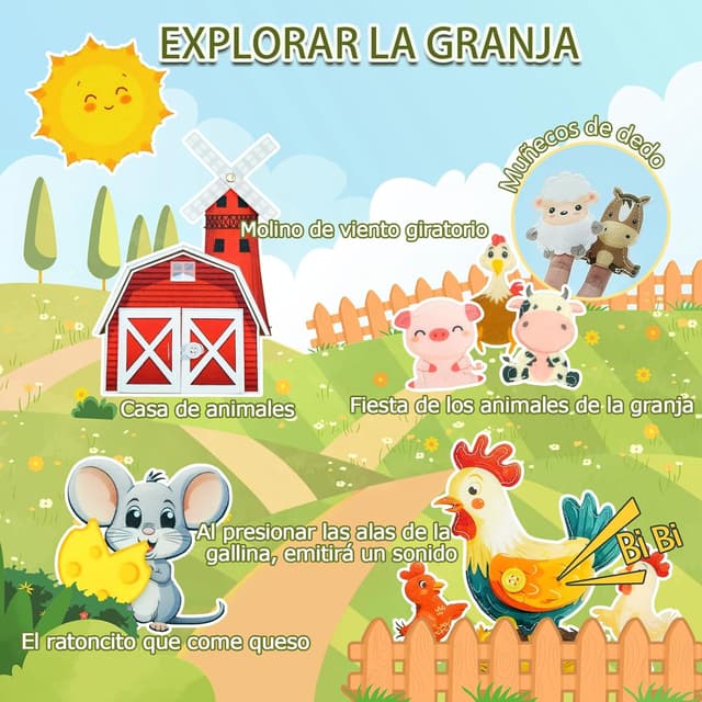Thumbnail 2 de Busy Board Granja 10 en 1 Montessori