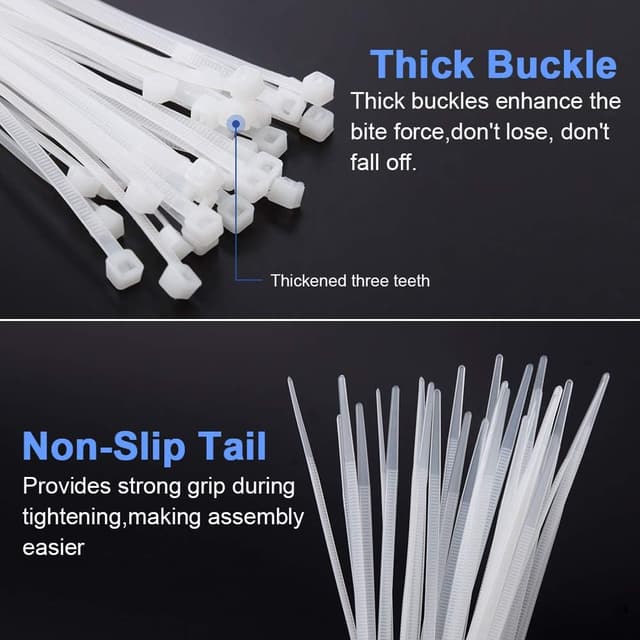 Detalle 2 de SZXULI Kabelbinder Set 200 Stück, 120 mm