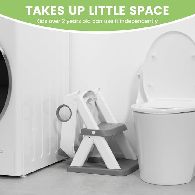 Detalle 2 de COOSEYA Kinder-Toilettensitz mit Leiter, 15,7 Zoll