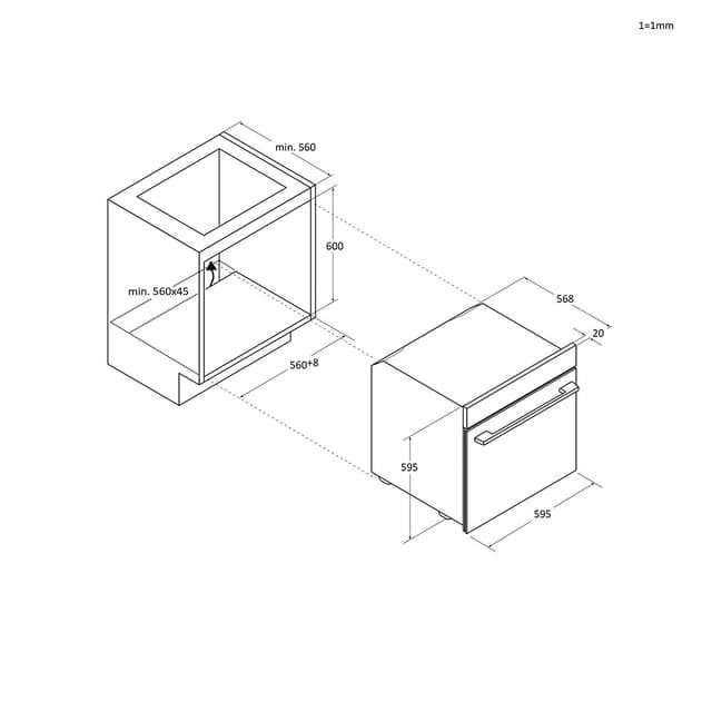Thumbnail 1 de Haier H6 ID23B1HTW horno 78 litros 300 ºC
