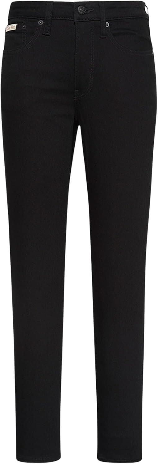 Detalle de Calvin Klein women’s mid rise skinny classic black jeans (5-pocket)