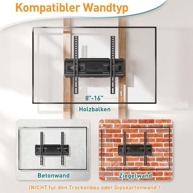 Thumbnail 6 de ELIVED TV Wandhalterung schwenkbar und neigbar für 26–70 Zoll, bis max. VESA 400x400 mm